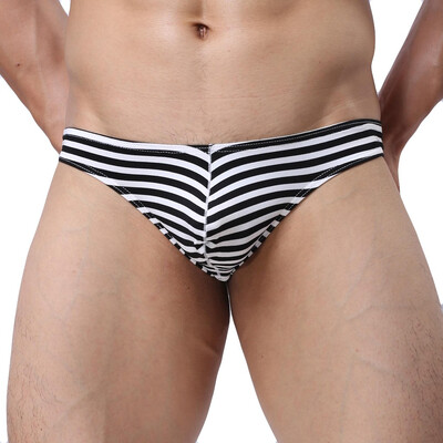 

Tailored Mens New Style Stripe Underwear Soft Breathable Knickers Short Sexy Briefs