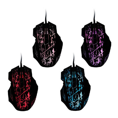 

Wired Gaming Mouse Professional Mouse with 5500DPI Gaming Mice with 7 Buttons Ergonomic Grip RGB Light Matte Black
