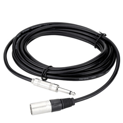 

98ft 3m XLR Male to 65mm Male Cable Wire for Mixer Mixing Console Microphone Loudspeaker