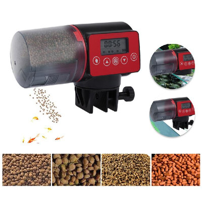 

Fish Food Dispenser Smart Automatic Fish Feeder Aquarium Automatic Feeder Electric Auto Fish Feeder 200ML