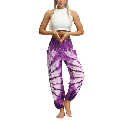 

Women Ethnic Boho Wide Leg Harem Print Pants Casual Loose Sport Gym Yoga Palazzo