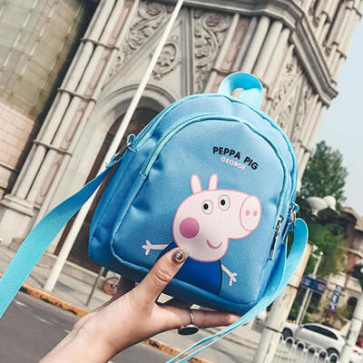 

Lovely Kids Nylon Cartoon Pig Shoulder Bags Mini Girls Messenger Handbags