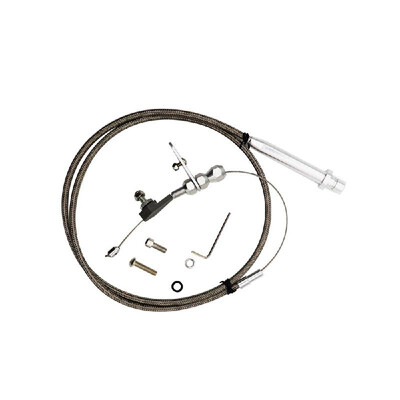 

TH-350 Stainless Braided Transmission Kick Down Cable Detent for Chevy Trans TH350