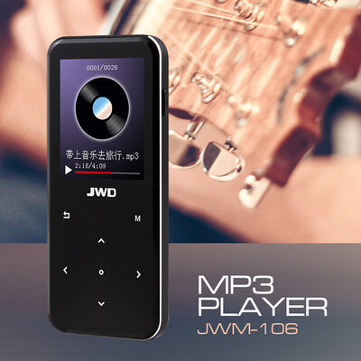 

JWD JWM-106 8GB MP3 MP4 Music Player Bluetooth Loseless APE FLAC Audio Player Touch Button FM Radio Voice Recording w TF Card Slo