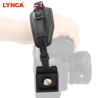 

LYNCA E6 Camera Hand Wrist Strap Leather with Metal Quick Release Plate for Canon Nikon Pentax SLR DSLR Cameras