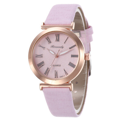 

Roman digital student wild fashion leather watch ladies literary simple watch