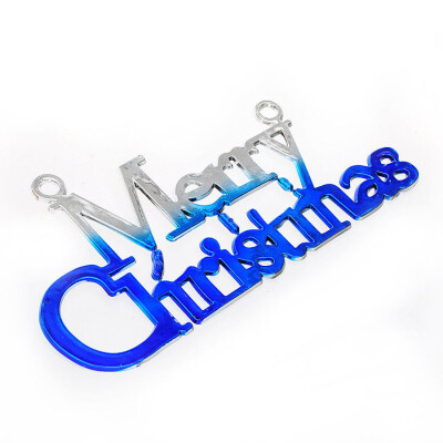 

Tailored Christmas Tree Decoration Shiny Merry Letter Card for Xmas Hanging Ornament