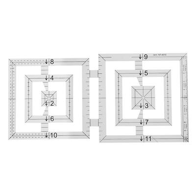 

Handmade Quilt Templates Acrylic Patchwork Ruler DIY Quilter Drawing Tool