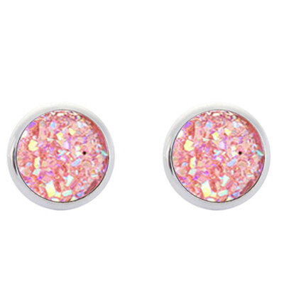 

Vintage Natural Gemstones Opal Stud Earring Set 925 Sterling Silver Hypoallergenic Engagement Wedding Studs Earrings Jewelry Gifts