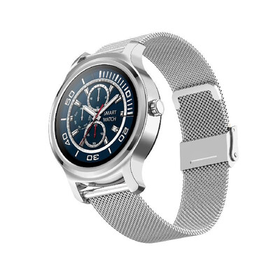 

SMA-R2 Smart Watch Round Touch Screen Silicone Band Waterproof Call Reminder Step Count Sleep Heart Rate Fitness Monitoring Couple