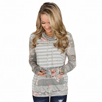 

Sports womens sweatshirt Collar Long Sleeve Print Print Top