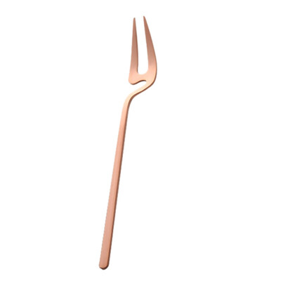 

European Style Simple Coffee Spoon Stainless Steel Dessert Fork Creative Long Handle Wall Hanging Spoon