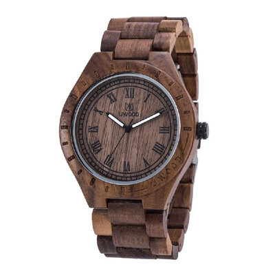 

UWOOD Trendy Style Male Mans Brand Luminous Analog High Quality Wood Wooden Watch Quartz Business Wristwatch