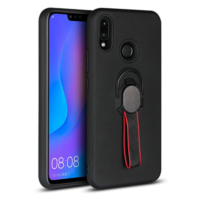 

Magnetic Car Mount Case Huawei Nova 3i Phone Ring Holder Cover Huawei P Smart Plus Smart Nova3i INE-LX1 Hybrid Bumper Case