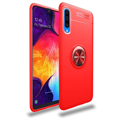 

Magnetic Case Samsung Galaxy A50 Soft Stand Cover Samsung A50 SM-A505FNDS SM-A505FMDS Ring Holder Case