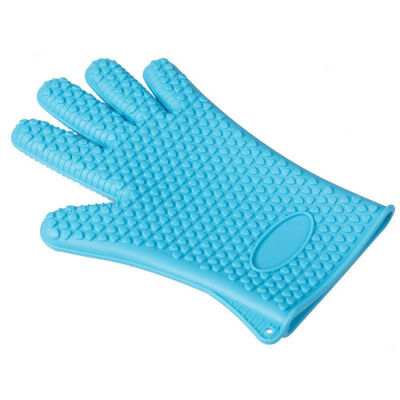 

Kitchen Silicone Heat Resistant Gloves Oven Grill Pot Holder BBQ Cooking Mitt