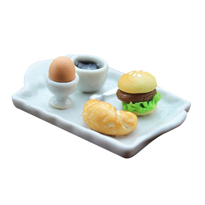 

Tailored 112 16 Dollhouse Miniature Scene Model Food Plate Pretend Play Toy