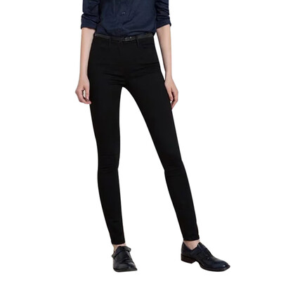 

Tailored Women Jeans Denim Female High Waist Pure Color Elastic Force Pencil Long Pants