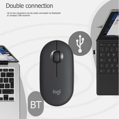 

Logitech Pebble Wireless Bluetooth Mouse 1000DPI Thin Optical Tracking Mice