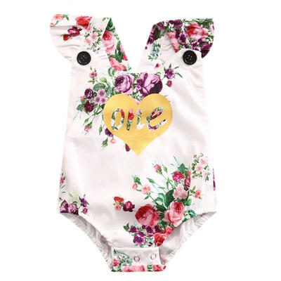 

Newborn Toddler Baby Girl Floral Romper Jumpsuit Bodysuit Outfit Sunsuit Clothes