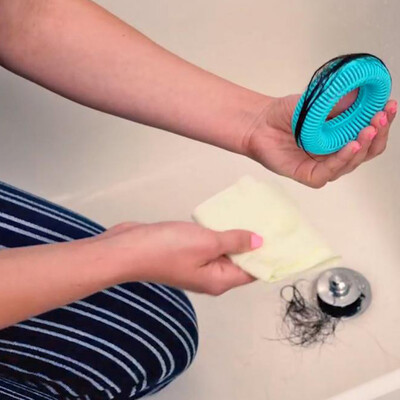 

〖Follure〗Ring Wraps Around Your Drains To Instantly Catch Every Hair GreenPinkBule