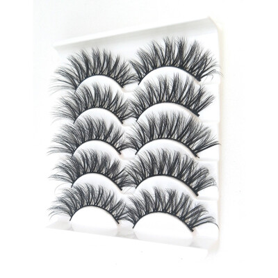 

Gobestart Luxury Makeup 5Pair 3D False Lashes Fluffy Strip Eye Mix lashes Natural Party