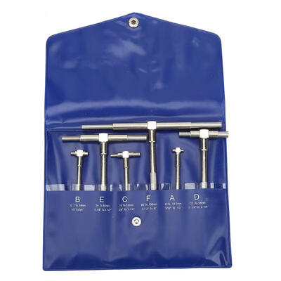

Greensen 6PcsSet Telescopic Gauge 8-150mm Adjustable Inner Diameter Gauge Micrometer Measuring Tools