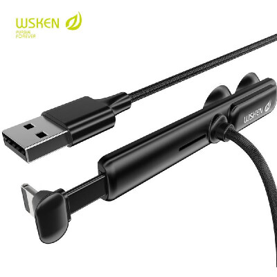 

WSKEN Gaming 2 Cable Data Cable Lightning Fast Charging Cable Charge Data Line Fast Charging Data Transmission Wire Portable Fas