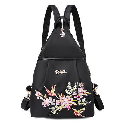 

Fashion Oxford embroidered small backpack national style leisure Mini Backpack ladies shoulder bag