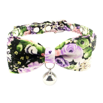 

Princess Bow Pet Collar Lucky Cat Bell Cute Teddy Dog Collar