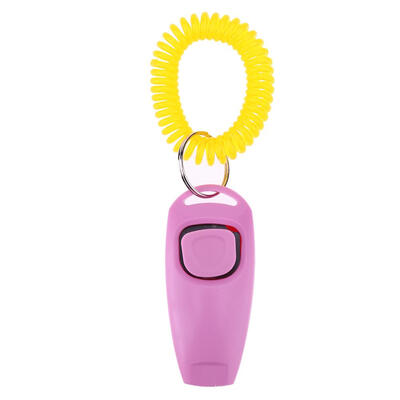 

Pet Trainer Clicker Pet Dog Cat Training Sound Key Ring&Wrist Strap