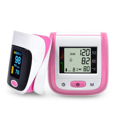 

LCD Digital Medical Pulse Oximeter Wrist Blood Pressure Monitor Health Care