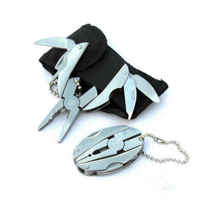 

Pocket Multitool Plier Outdoor Mini Portable Folding Muilti-functional Plier Clamp Keychain Hiking Camping Tool