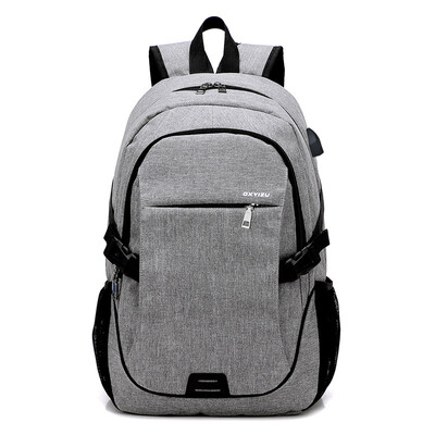 

Fashion mens casual bag smart usb charging out travel backpack girl big bag
