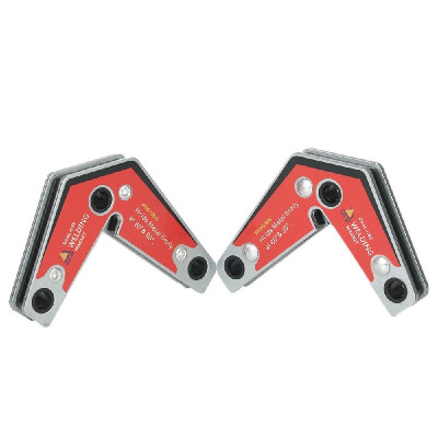 

2pcs Dual-use Strong Neodymium Welding Corner Magnet Magnetic Holder 60°90°