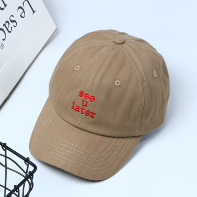 

Hot new Korean version of embroidered hat letters baseball caps for men&women lovers hats shade warm Cap wholesale