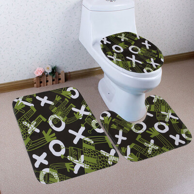 

〖Follure〗Bathroom Toilet Three Piece Floor Mat Door Mat Bathroom Carpet