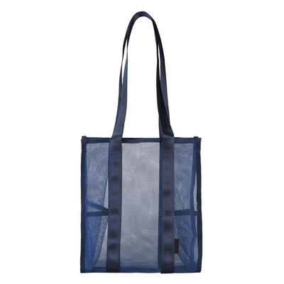 

Large Capacity Totes Solid Color Women Mesh Hollowed Shoulder Handbags