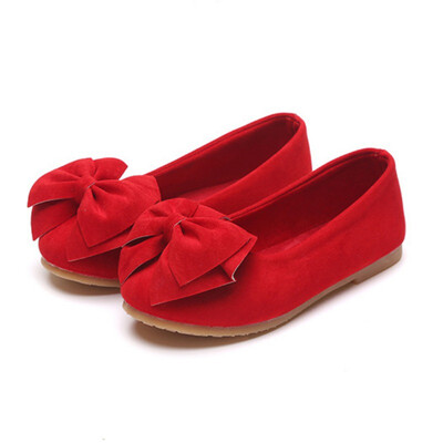 

Cute Autumn Baby Girls Shoes Bow Leather Frist Walkers Soft Soled Non-slip Footwear Crib Slip-On Walking Shoes