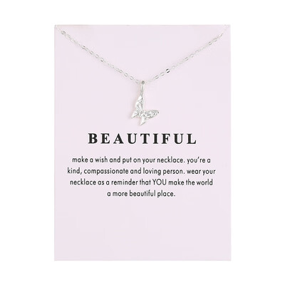 

2018 Fashion Jewelry New Arrived Beautiful Butterfly Pendant Necklace For Women Girl Gift