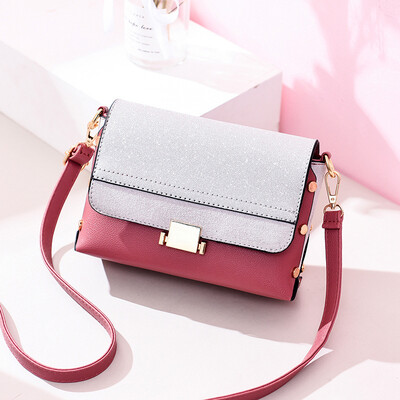 

Ladies bag 2019 spring&summer new womens bag small square bag Korean version of the cool fashion single shoulder Messenger bag