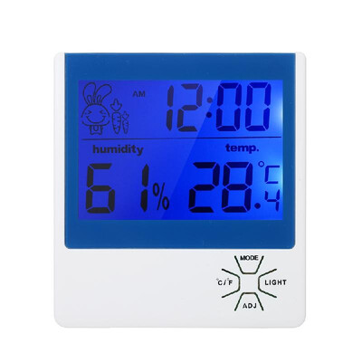 

Digital Hygrometer Indoor Thermometer ℃℉ Temperature Humidity Gauge Meter Alarm Clock Thermo-Hygrometer Accurate Temperature Humi
