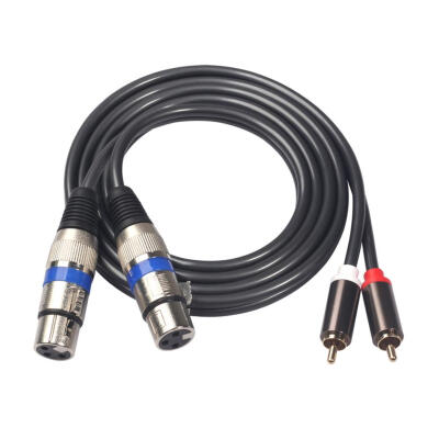 

15m 49ft Copper Dual XLR Female to Dual RCA Male Audio Signal Patch Cable