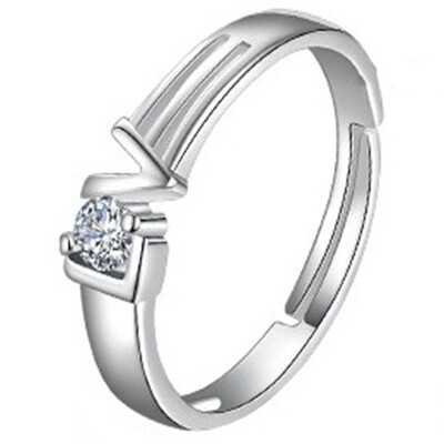 

Love Heart Wedding Promise Rings Set Couples Engagement Bands for Men&Woman