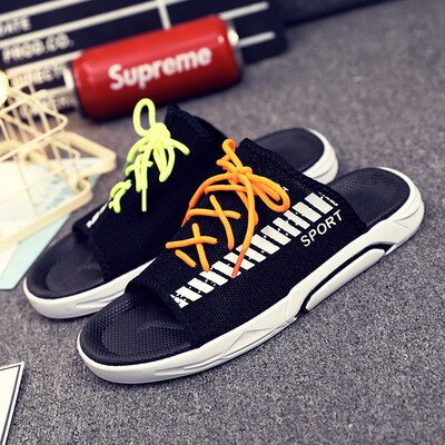 

2019 new summer Korean fashion slippers outdoor sandals&slippers personality wear non-slip sandals&sandals