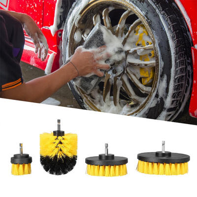 

Greensen 23545inch Tile Grout Cleaner Bathtub Toilet Drill Attachment Cleaning Brush Set