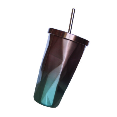 

Siaonvr Insulated Travel Coffee Thermal Cup 500ml Double Wall Vacuum Drinking Metal