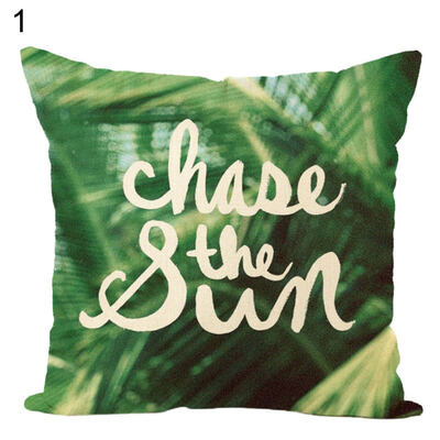 

Green PlantsFlower Throw Pillow Case Cushion Cover Sofa Bed Car Home Decor