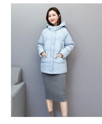 

Jacket women short style winter thickening solid color small cotton-padded jacket 2018 new winter down cotton-padded jacket