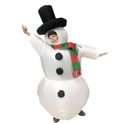 

Children Adult Inflatable Snowman Christmas costumes Inflatable Full-body Costume